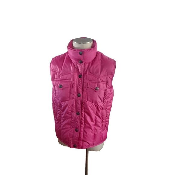 Powder river outfitters down puffer vest Barbie  pink - Picture 1 of 4